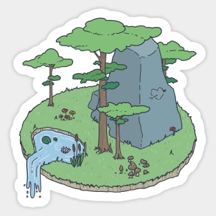 Serene Scenery Sticker